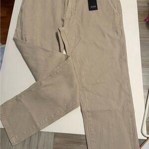 Neuw Tan Chinos Cotton Blend Straight-Leg